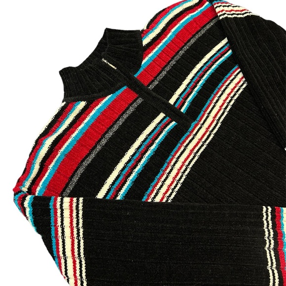 Karen Scott stripped quarter zip sweater - Picture 6 of 10